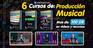 6 Cursos de: Producción Musical Pack Mas de 100 GB en videos y recursos