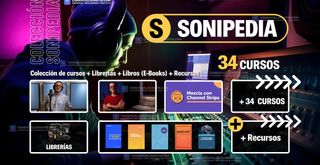 SONIPEDIA: Colección de cursos + Librerías + Libros (E-Books) + Recursos (34 GB)